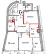 Provisionsfrei für den Käufer! Fernblick über Wien - Das Penthouse im 9. mit 60m² Terrassen und Garagenplatz! - Ebene 1