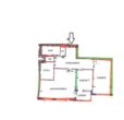 Wohnen nach Wunsch – sanierungsbedürftige 3-Zimmer-Wohnung mit Loggia und Stellplatz - Grundriss