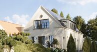 Kurz vor der Fertigstellung - LUXUSVILLA MIT POOL, LIFT & WELLNESS - Zeitlose Architektur für höchste Ansprüche - Visualisierung Hausansicht