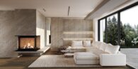 Kurz vor der Fertigstellung - LUXUSVILLA MIT POOL, LIFT & WELLNESS - Zeitlose Architektur für höchste Ansprüche - Visualisierung Wohnbereich